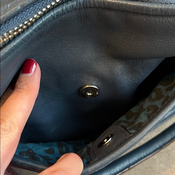 Rebecca Mincoff Cupid Satchel- blue/grey - Picture 5 of 9